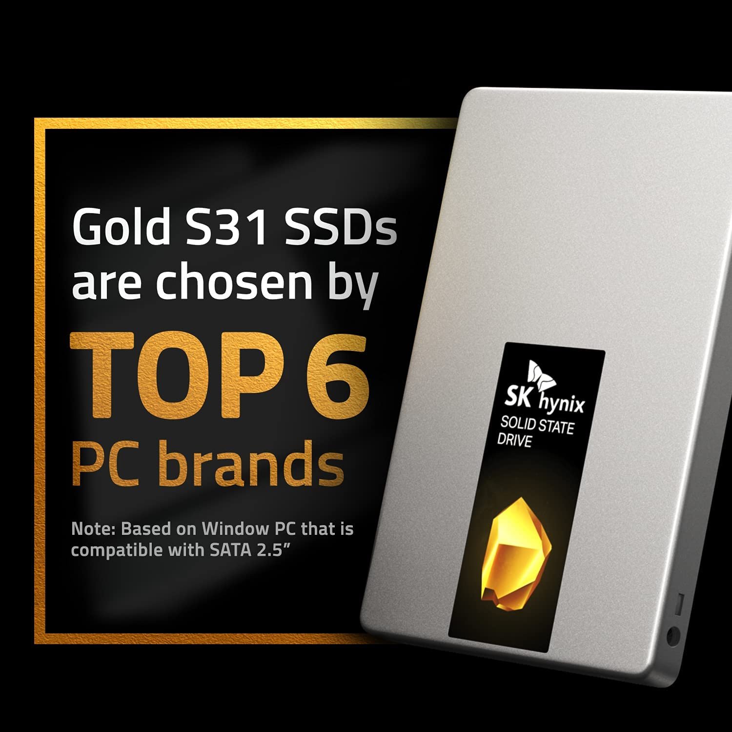 scaring Optage Sanselig SK hynix Gold S31 1TB SATA Gen3 2.5 inch Internal SSD | SSD 1TB | Up to  560MB/S | Solid State Drive | Compact 2.5" SSD Form Factor SK hynix SSD 